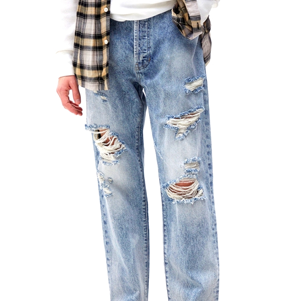 PacSun Vintage Loose Distressed Jeans Men’s 29 Light Wash Baggy